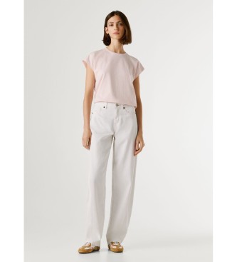 Pepe Jeans L�se bukser med sl�jfe, hvide