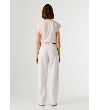 Pepe Jeans L�se bukser med sl�jfe, hvide