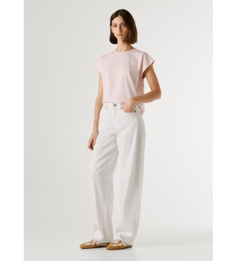 Pepe Jeans L�se bukser med sl�jfe, hvide