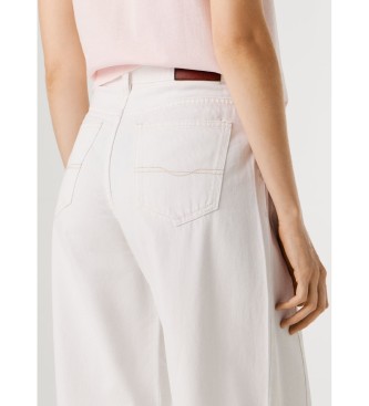 Pepe Jeans L�se bukser med sl�jfe, hvide