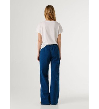 Pepe Jeans Pantalon de jogging ample Eva blue