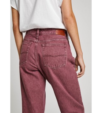 Pepe Jeans Jeans en bordeaux coupe ample