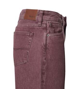 Pepe Jeans Jeans en bordeaux coupe ample