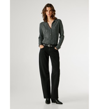 Pepe Jeans Cal�as de ganga Loose Nicky preto