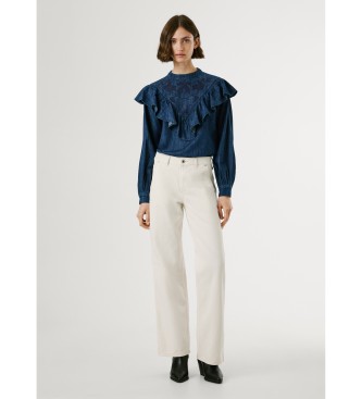 Pepe Jeans Jeans Loose Hazel vit