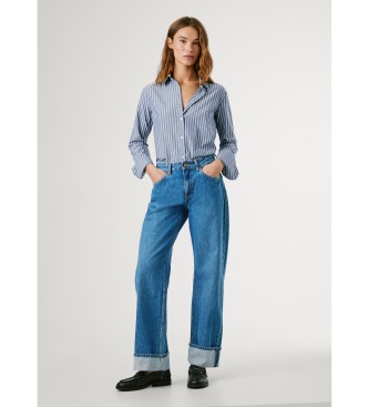 Pepe Jeans Jeans med ls uppvikning bl