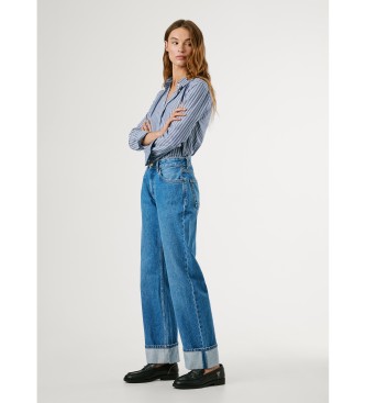 Pepe Jeans Jeans med ls uppvikning bl