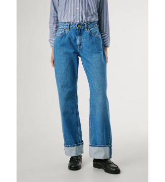 Pepe Jeans Jeans med ls uppvikning bl