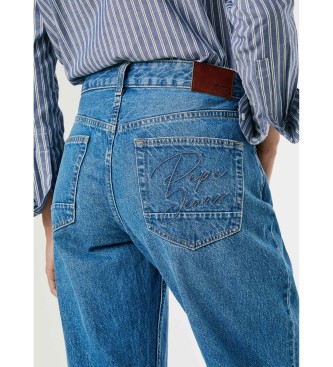 Pepe Jeans Jeans med ls uppvikning bl