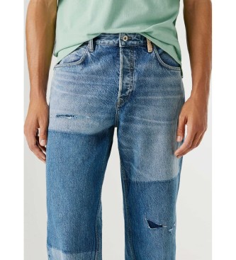 Pepe Jeans Modre kavbojke Helix Contrast