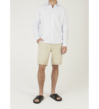 Pepe Jeans Losse taps toelopende shorts Helix beige