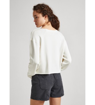 Pepe Jeans Sweater Lorelai gebroken wit