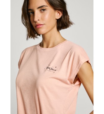 Pepe Jeans T-shirt Lorena cor-de-rosa