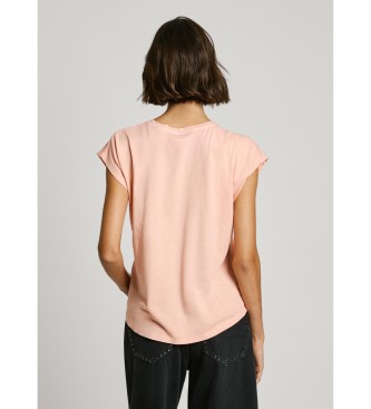 Pepe Jeans T-shirt Lorena cor-de-rosa