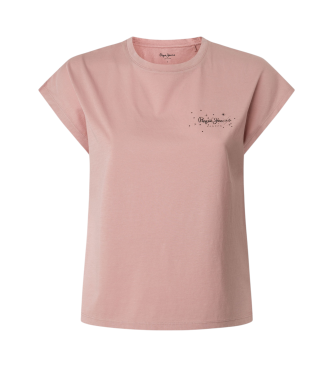 Pepe Jeans T-shirt Lorena cor-de-rosa