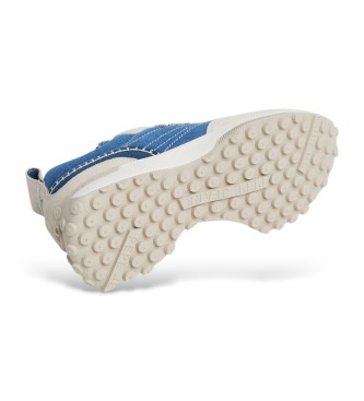 Pepe Jeans Zapatillas de piel Lucky denim azul