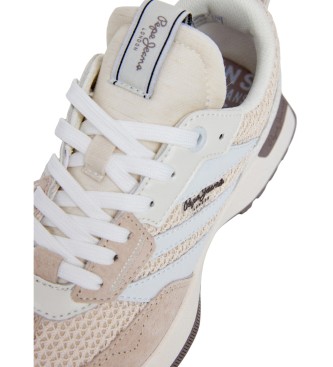 Pepe Jeans Beżowe kapcie Lucky Knitted