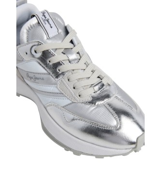 Pepe Jeans Lucky Metallic Sneakers white