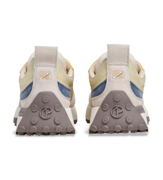 Pepe Jeans Lucky Baskets en cuir beige translucide