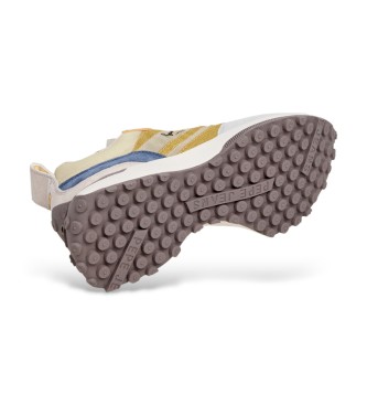 Pepe Jeans Lucky Baskets en cuir beige translucide