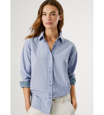 Pepe Jeans Chemise bleue Lyric