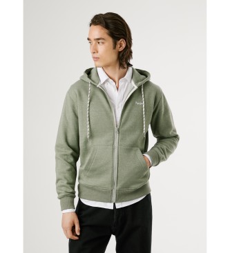 Pepe Jeans Sweatshirt Macbeth Melange Zip green