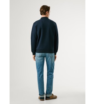 Pepe Jeans Felpa blu navy semplice Macbeth