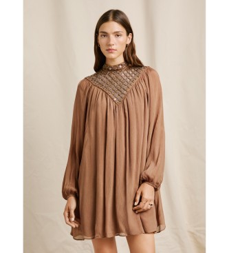 Pepe Jeans Vestido Magnolia marrn