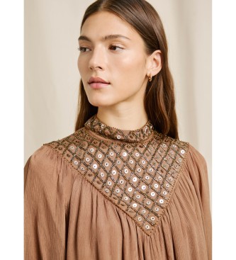 Pepe Jeans Vestido Magnolia marrn