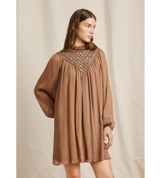 Pepe Jeans Vestido Magnolia marrn