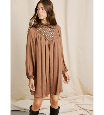 Pepe Jeans Vestido Magnolia marrn