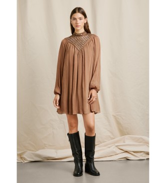 Pepe Jeans Vestido Magnolia marrn