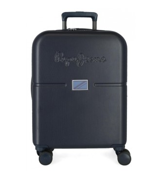Pepe Jeans Pepe Jeans Cabin Baggage Accent navy expandable hard sided 55cm black