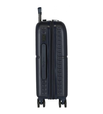 Pepe Jeans Pepe Jeans Cabin Baggage Accent navy expandable hard sided 55cm black