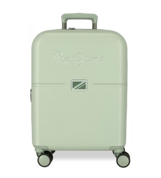 Pepe Jeans Cabin bag Accent vergrootbare harde 55cm cabine koffer groen