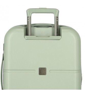 Pepe Jeans Torba kabinowa Accent rozszerzalna sztywna walizka kabinowa 55cm zielona
