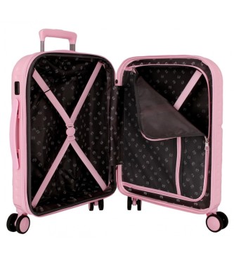 Pepe Jeans Kuffert i kabinestrrelse Highlight udvidelig stiv 55 cm pink