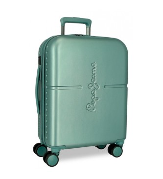 Pepe Jeans Torba kabinowa Highlight rozszerzalna sztywna walizka kabinowa 55cm zielona