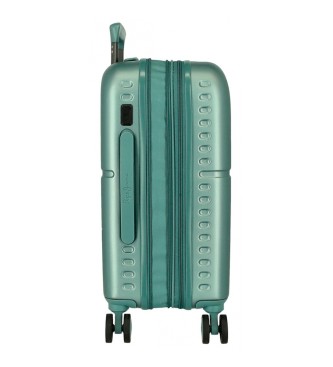Pepe Jeans Cabin bag Highlight expandable rigid cabin case 55cm green