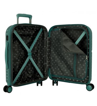 Pepe Jeans Torba kabinowa Highlight rozszerzalna sztywna walizka kabinowa 55cm zielona