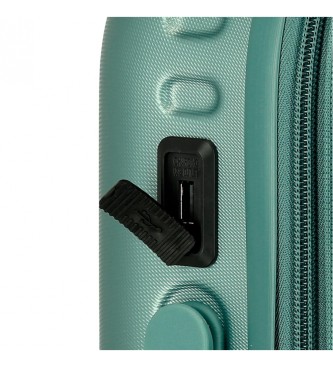 Pepe Jeans Kabinekuffert Highlight udvidelig stiv kabinekuffert 55 cm grn