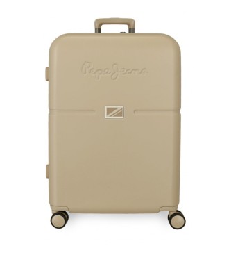 Pepe Jeans Accent medium hard suitcase 70cm brown greenish brown