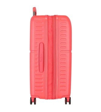 Pepe Jeans Highlight Medium Hard Suitcase 70cm coral