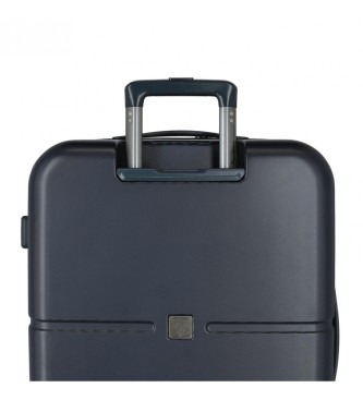 Pepe Jeans Medium rigid navy suitcase -48x70x28cm