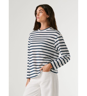 Pepe Jeans Majica Marlen Črtasta mornarica