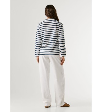 Pepe Jeans Majica Marlen Črtasta mornarica