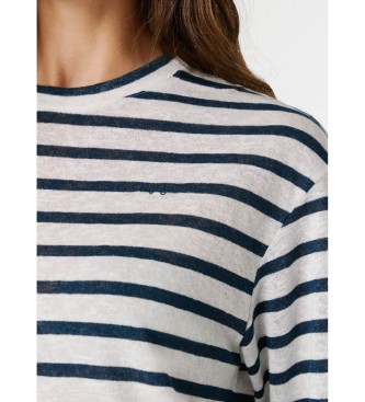 Pepe Jeans Majica Marlen Črtasta mornarica