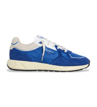 Pepe Jeans Marlon Divided leather trainers blue