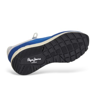 Pepe Jeans Marlon Verdeelde Leren Sportschoenen Blauw