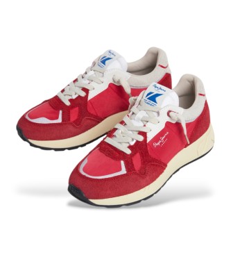 Pepe Jeans Marlon Geteilte Lederschuhe rot